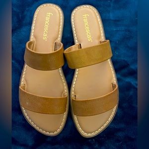 Tan sandals size 10